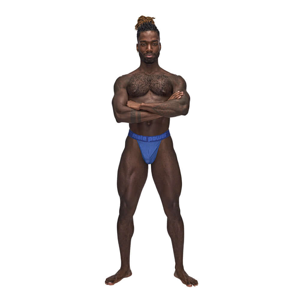 Sexagon Micro V Thong Royal S/M | 845830086455 | Discreet Personal Wellness