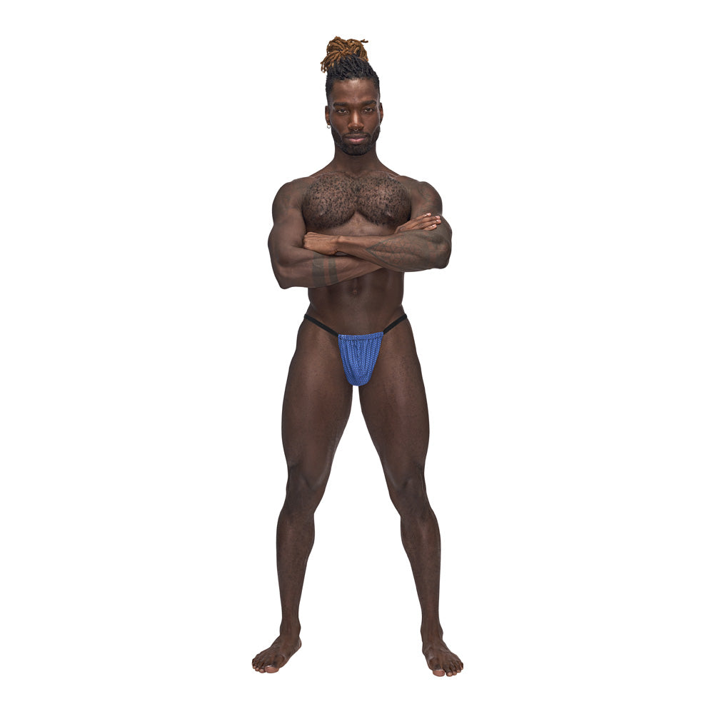 Sexagon Posing Strap Royal One Size | 845830086516 | Discreet Personal Wellness