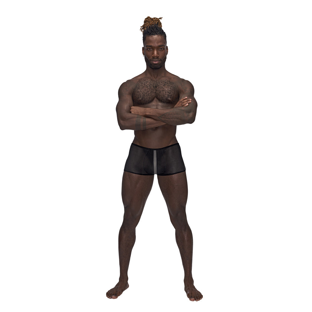 Landing Strip Mini Short Black Large | 845830086684 | Discreet Personal Wellness