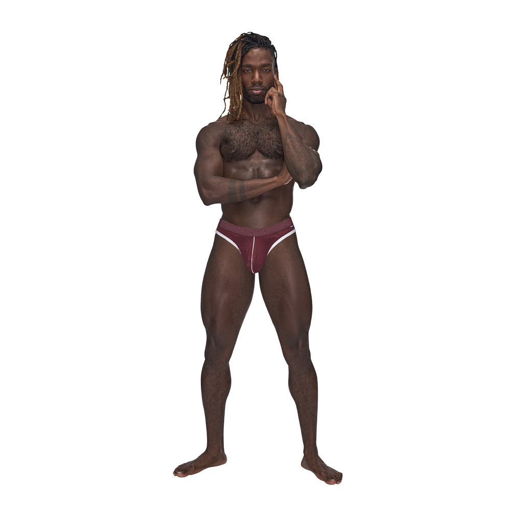 Sport Thong Burgundy S/M | 845830087018 | Discreet Personal Wellness