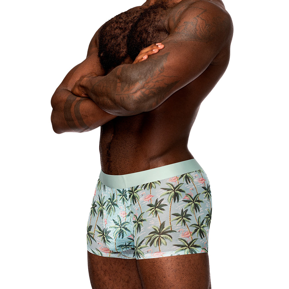 Sheer Prints Seamless Sheer Short Flamingo Medium | 845830089401 | Discreet Personal Wellness