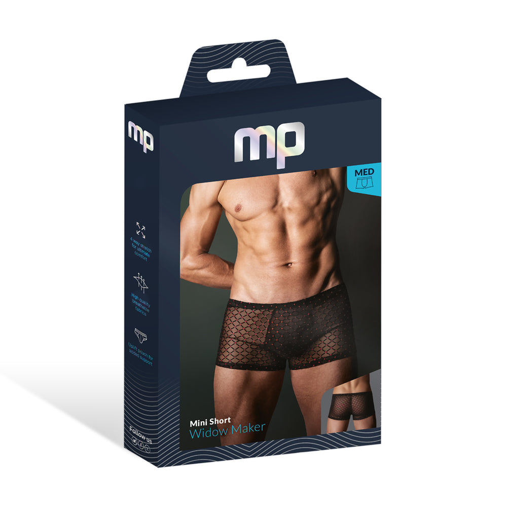 Widow Maker Mini Pouch Short Black Medium | 845830093798 | Discreet Personal Wellness
