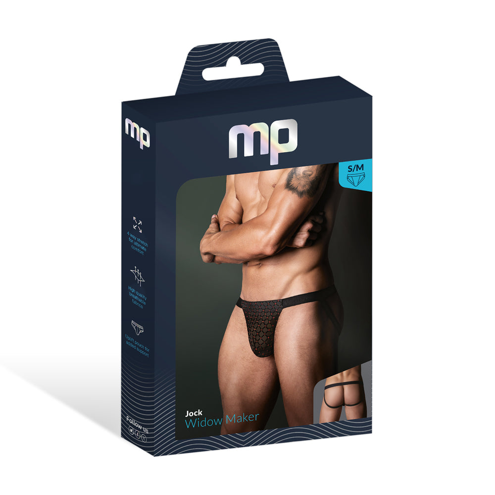 Widow Maker Classic Jock Black L/XL | 845830093835 | Discreet Personal Wellness