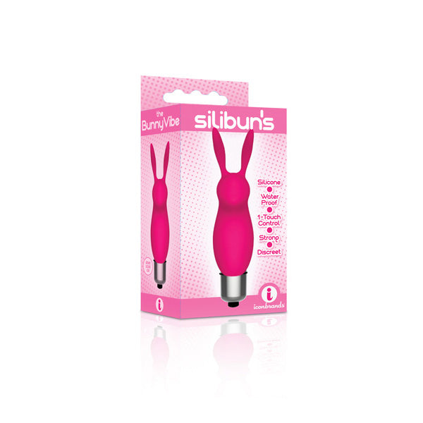 The 9's Silibuns Silicone Bunny Bullet Pink | 847841026383 | Discreet Personal Wellness
