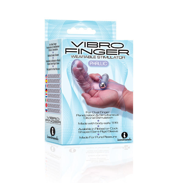 The 9's Vibrofinger Finger Massager Purple | 847841026529 | Discreet Personal Wellness