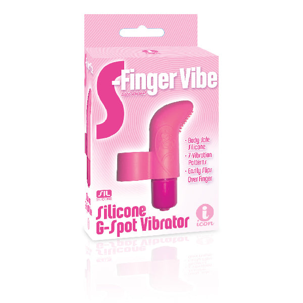 The 9's S-Finger Vibe Pink | 847841026604 | Discreet Personal Wellness