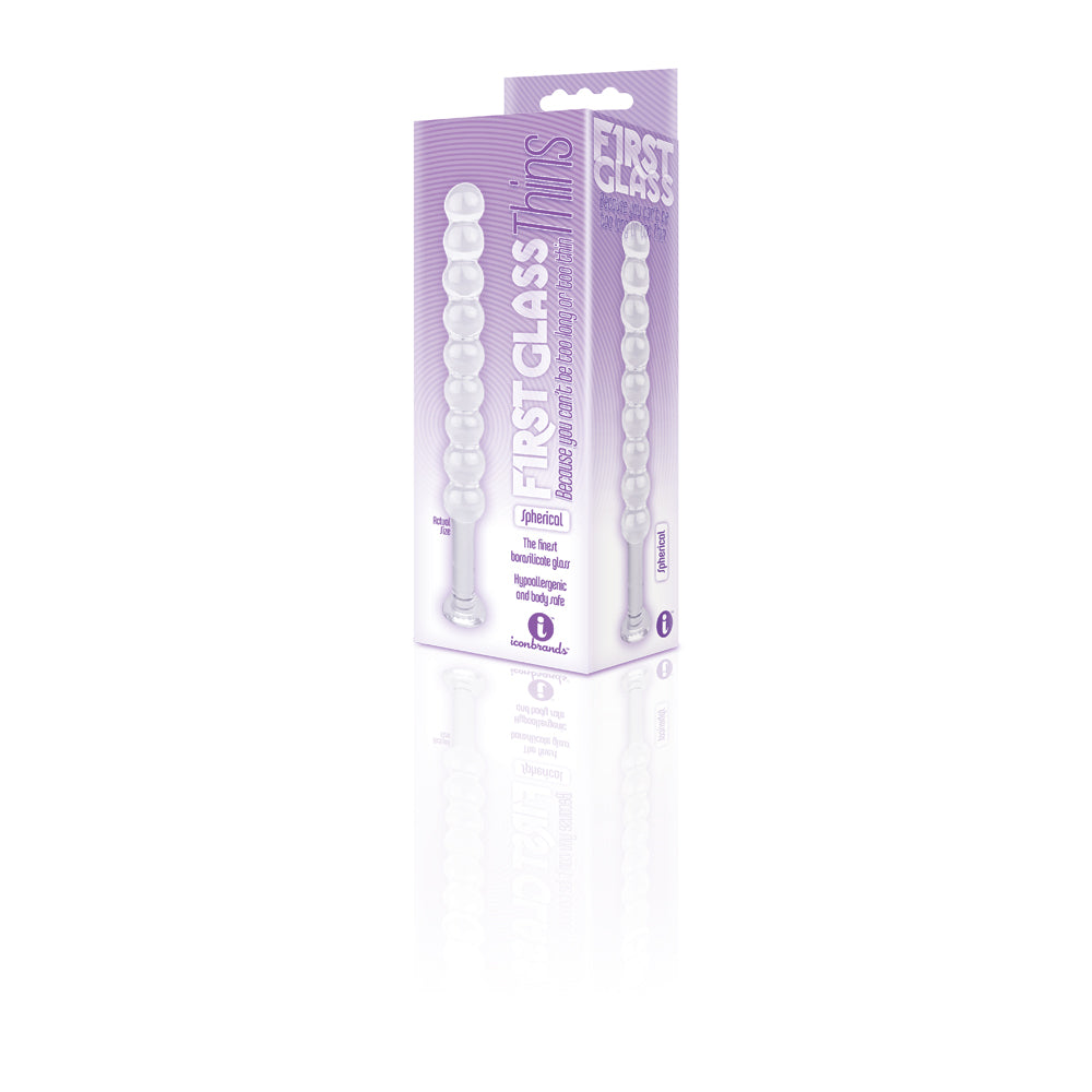 The 9's Glass Thins Spherical Glass Plug | 847841026840 | Discreet Personal Wellness