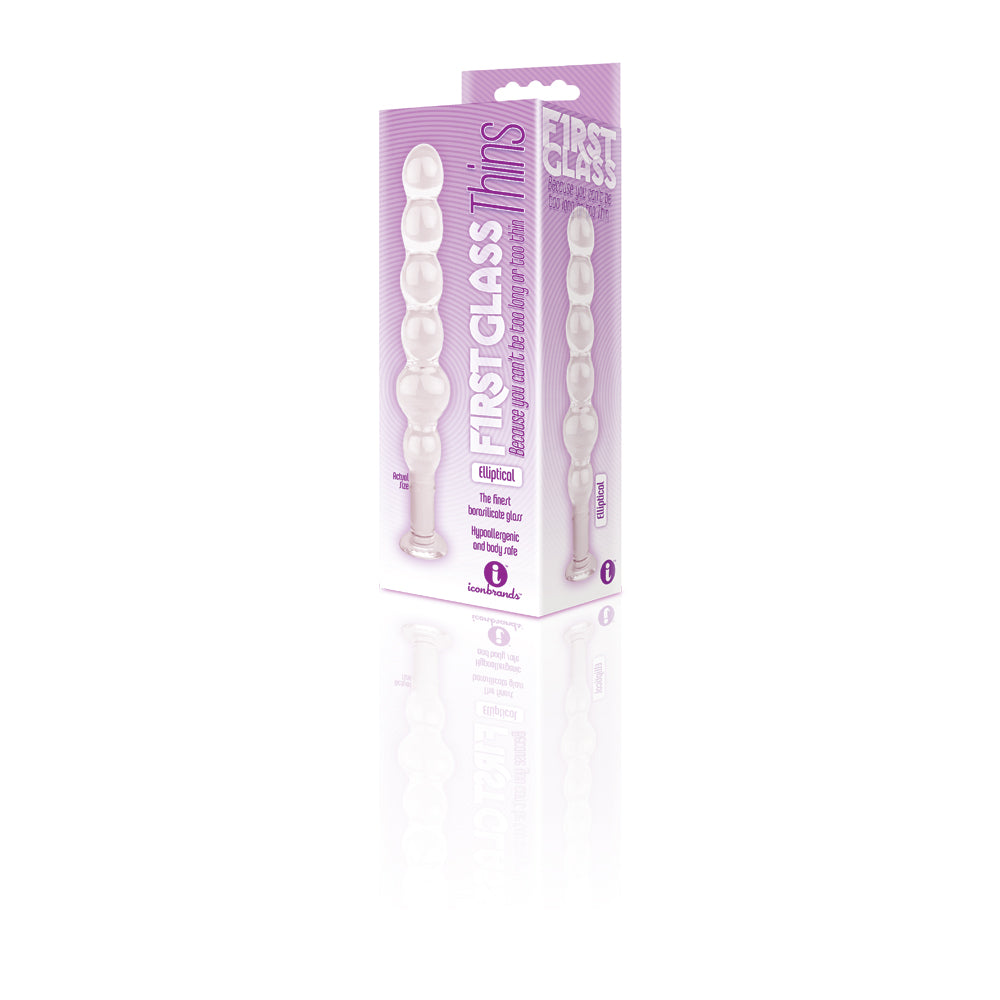 The 9's Glass Thins Elliptical Glass Plug | 847841026857 | Discreet Personal Wellness