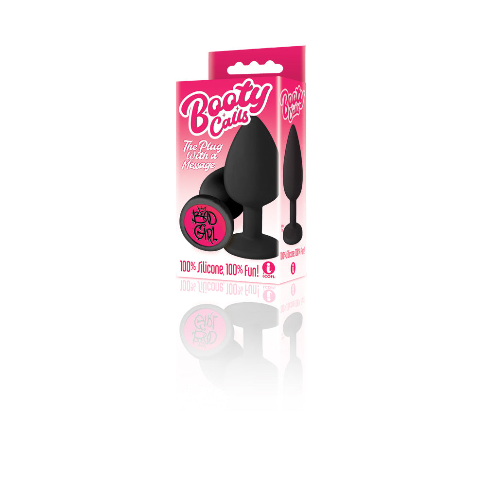 The 9's Booty Calls Silicone Butt Plug Black Bad Girl | 847841026918 | Discreet Personal Wellness