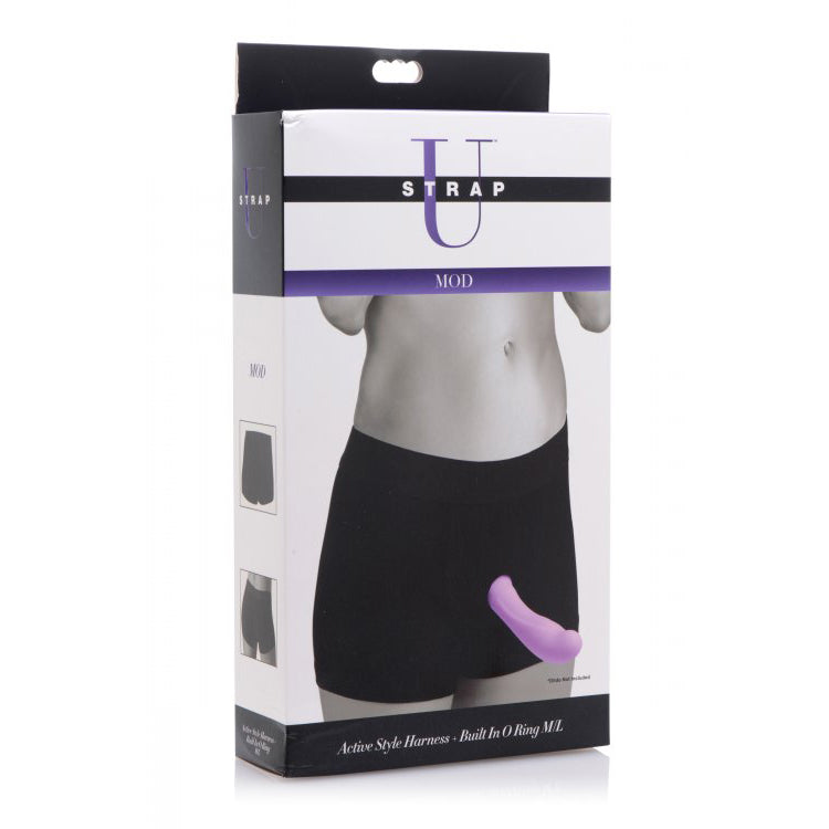 Strap U Mod Active Style Harness + Built In O Ring M/L | 848518023261 | Discreet Personal Wellness