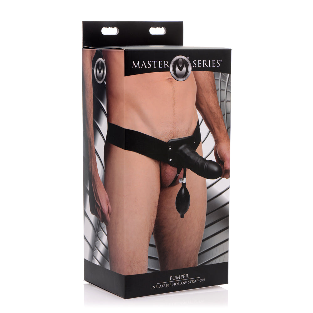 Master Series Pumper Inflatable Hollow Strap-On | 848518027412 | Discreet Personal Wellness