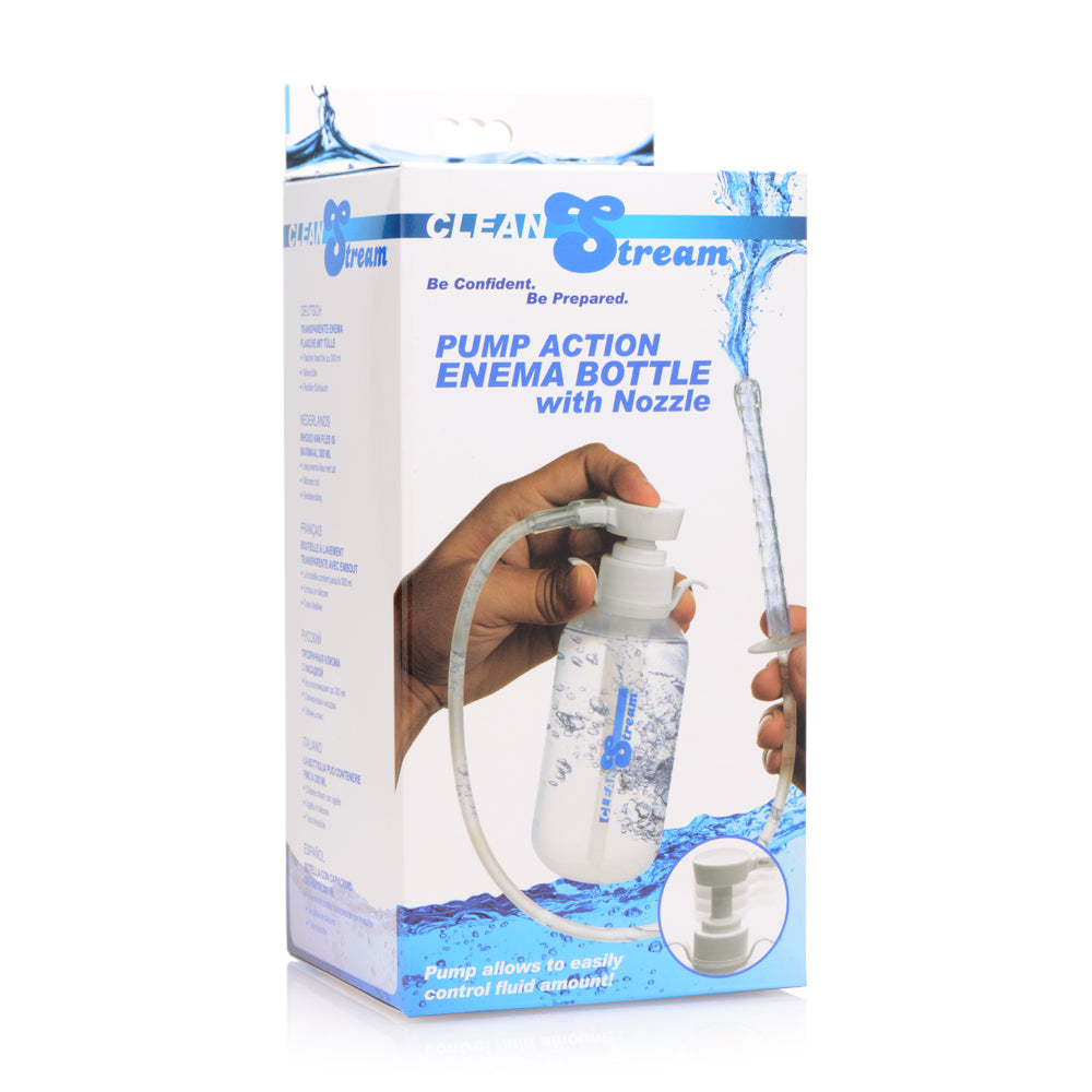 Cleanstream Pump Action Enema Bottle With Nozzle | 848518028792 | Discreet Personal Wellness