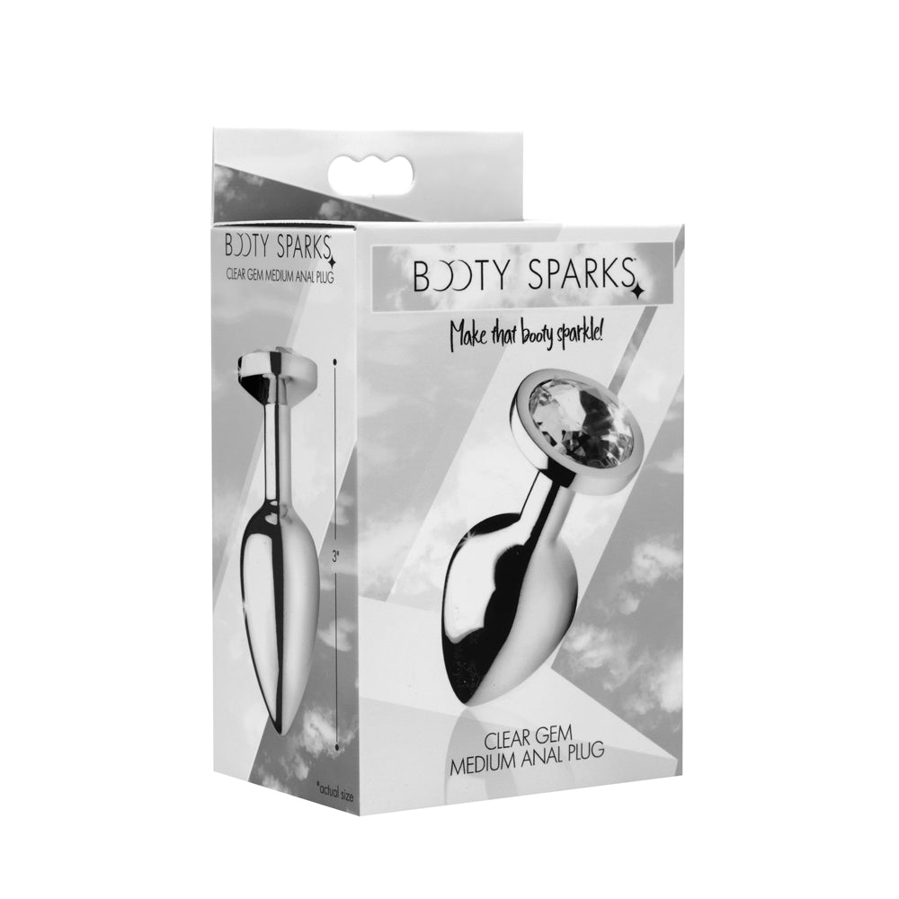 Booty Sparks Pink Gem - Medium Anal Plug | 848518029867 | Discreet Personal Wellness