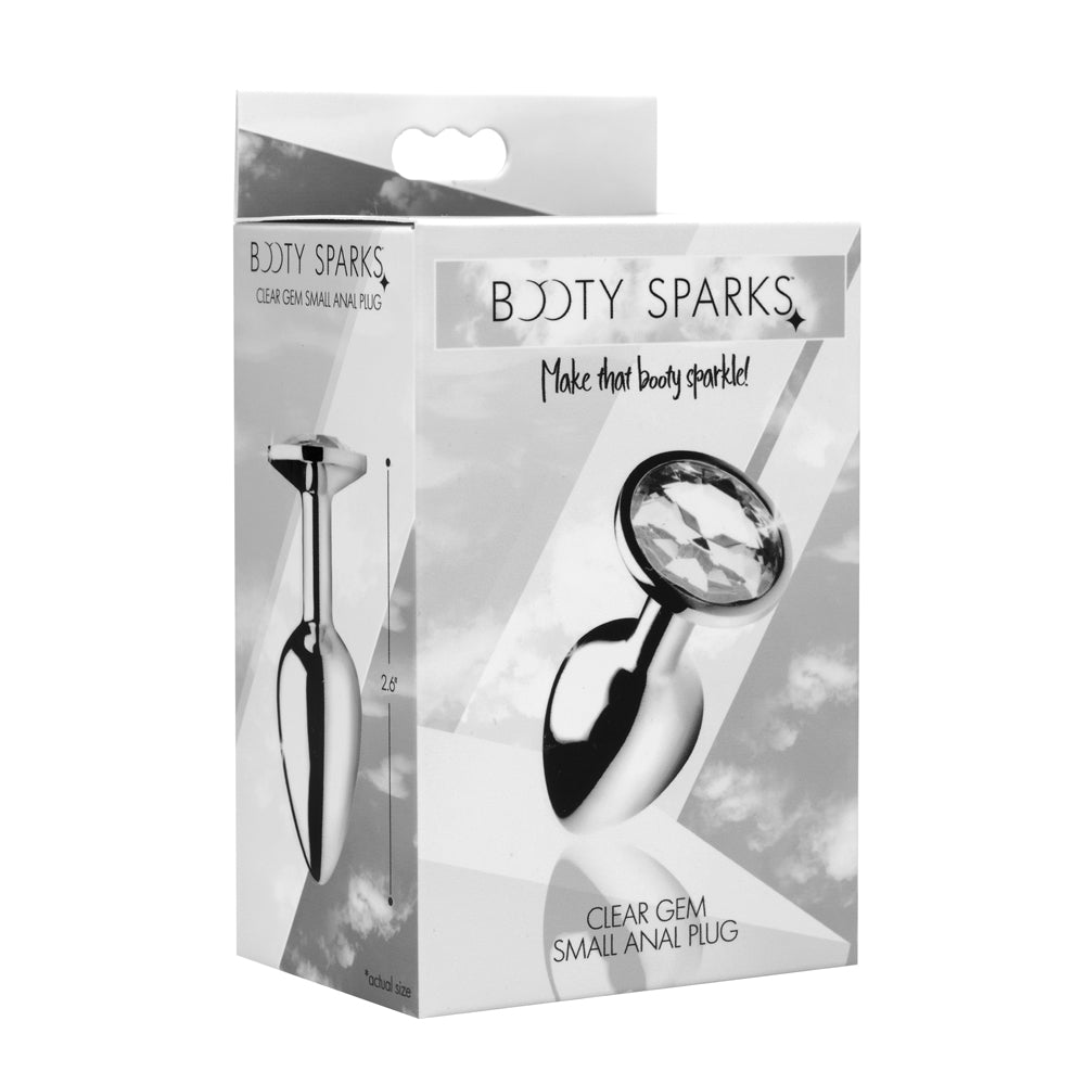 Booty Sparks Clear Gem - Small Anal Plug | 848518029980 | Discreet Personal Wellness