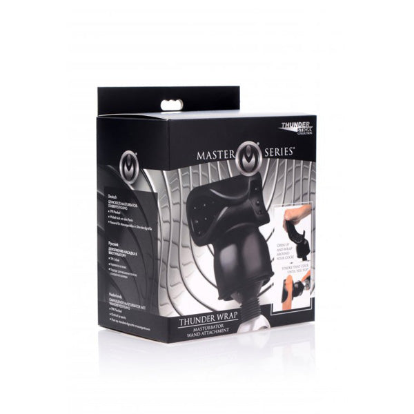 Master Series Thunderwrap Wand Attachment Black | 848518031358 | Discreet Personal Wellness