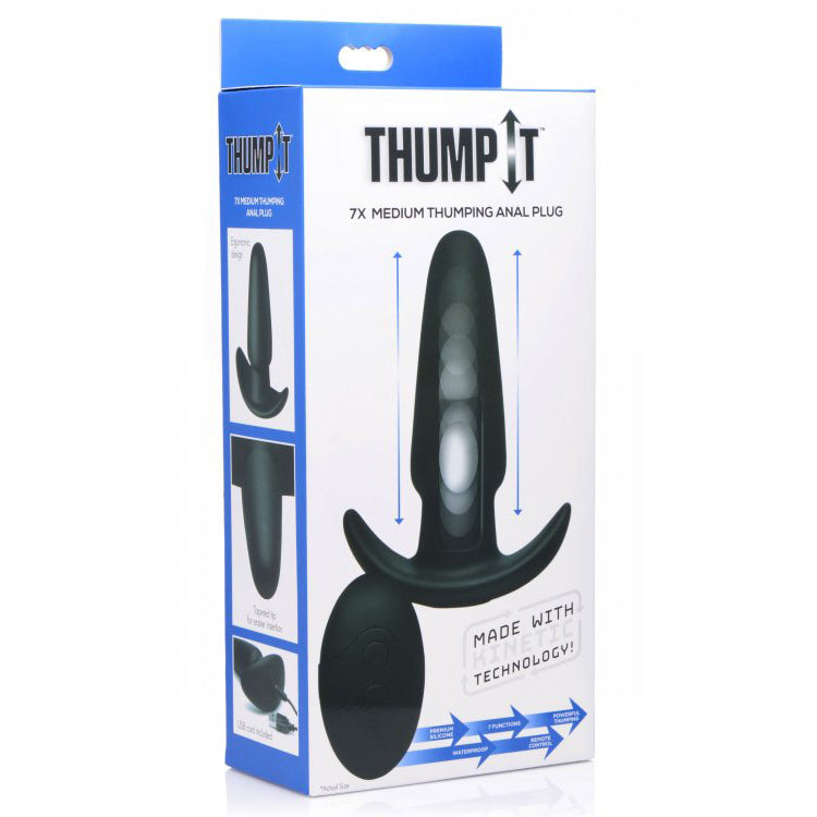 Thump-It 7x Medium Thumping Anal Plug | 848518032041 | Discreet Personal Wellness