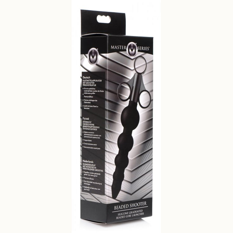 Master Series Silicone Graduated Beads Lubricant Launcher | 848518033017 | Discreet Personal Wellness