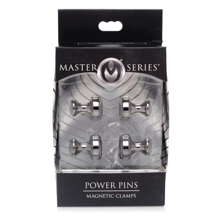 Master Series Power Pins Magnetic Nipple Clamp Set | 848518033048 | Discreet Personal Wellness