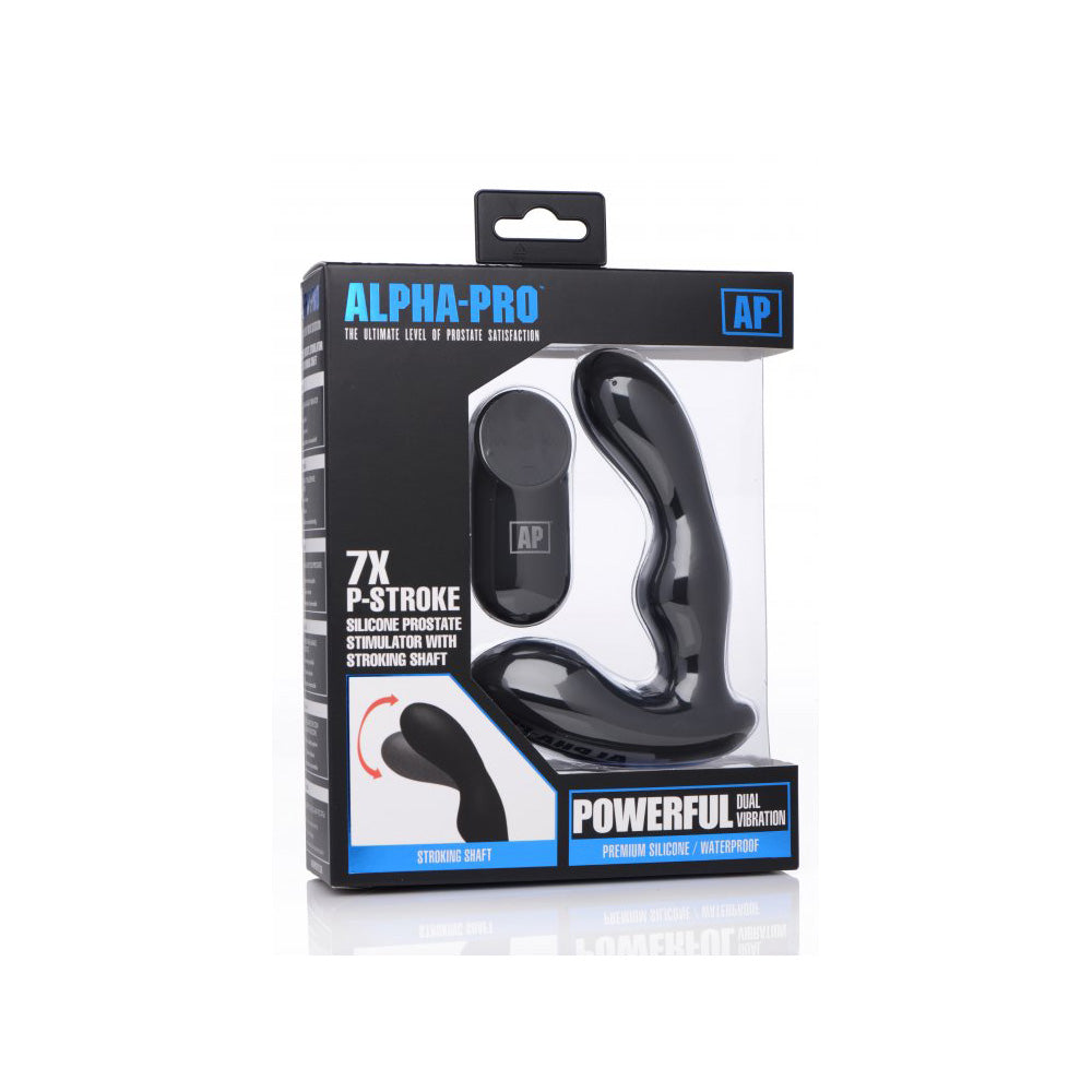 Alpha-Pro 7X P-Stroke Prostate Stimulator W/ Stroking Shaft | 848518033284 | Discreet Personal Wellness
