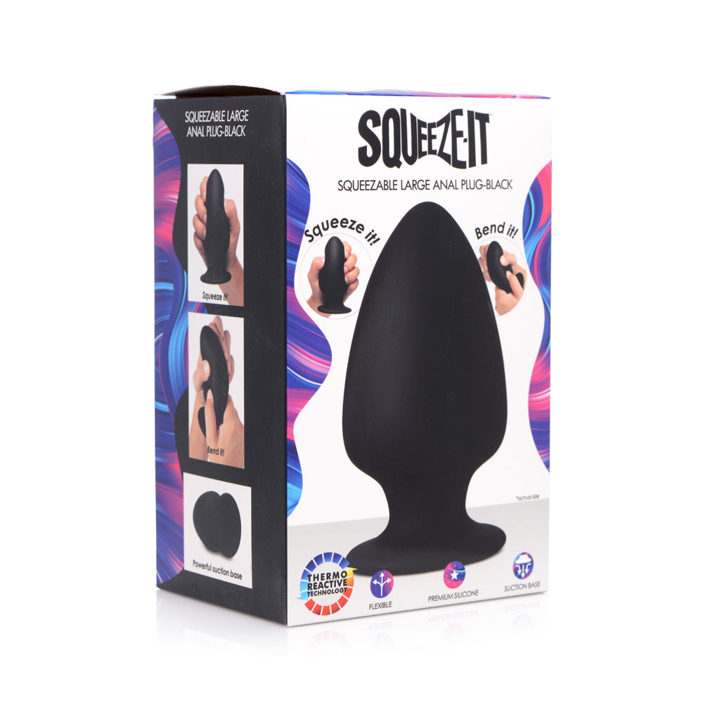 Squeeze-It Squeezable Silicone Anal Plug Large | 848518035486 | Discreet Personal Wellness