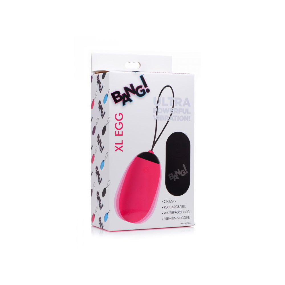 Bang! XL Vibrating Egg Pink | 848518035608 | Discreet Personal Wellness