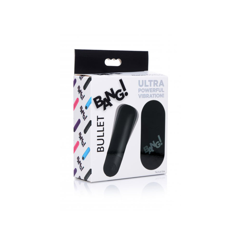 Bang! Vibrating Bullet W/ Remote Control Black | 848518036407 | Discreet Personal Wellness