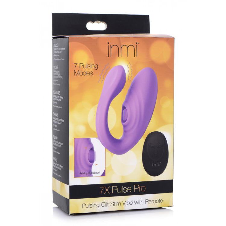 Inmi 7X Pulse Pro Pulsing Clitoris Stim Vibe With Remote | 848518041364 | Discreet Personal Wellness