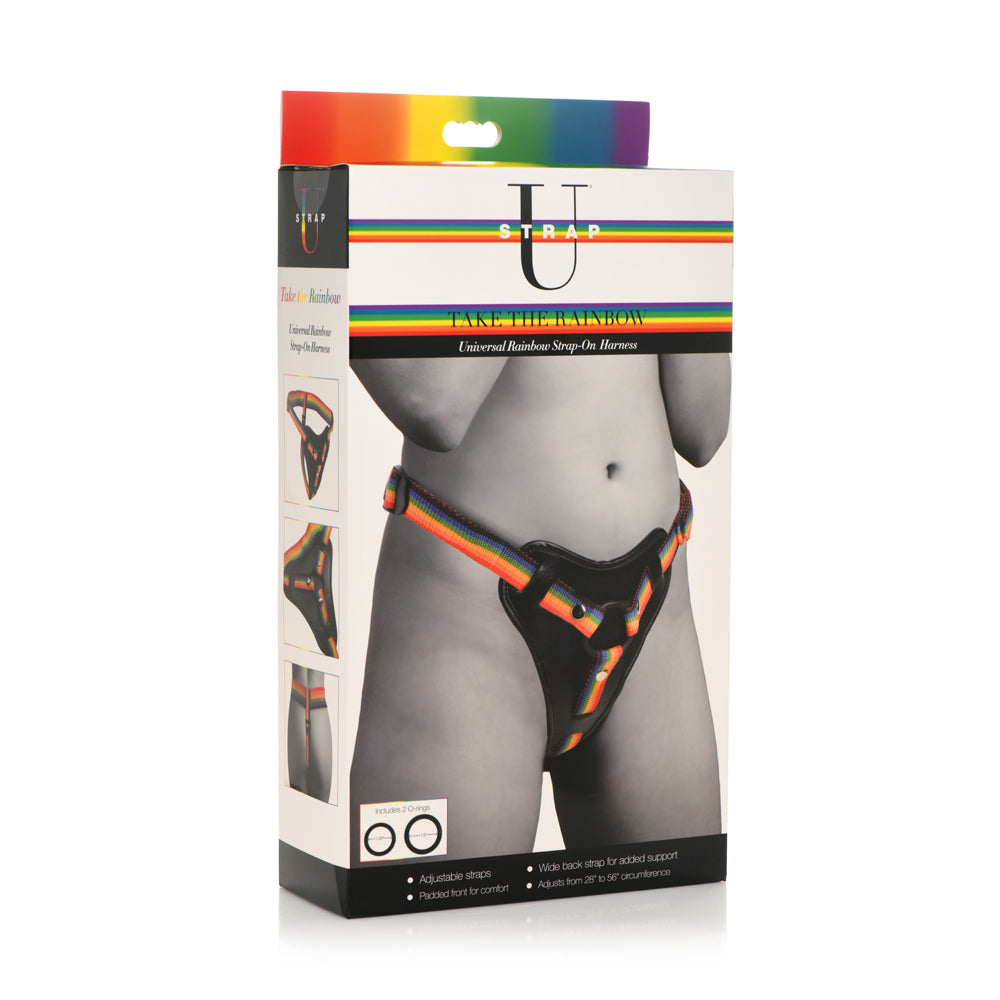 Strap U Take The Rainbow Universal Rainbow Harness | 848518048110 | Discreet Personal Wellness
