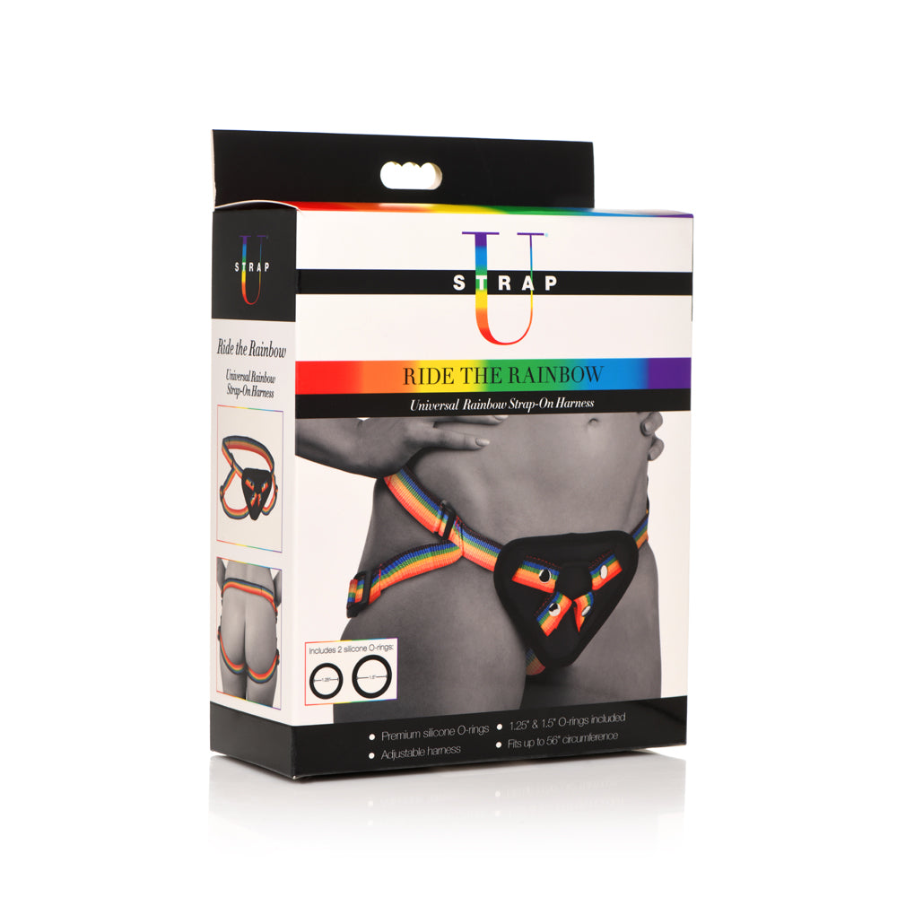 Strap U Ride The Rainbow Universal Rainbow Strap-On Harness | 848518049476 | Discreet Personal Wellness
