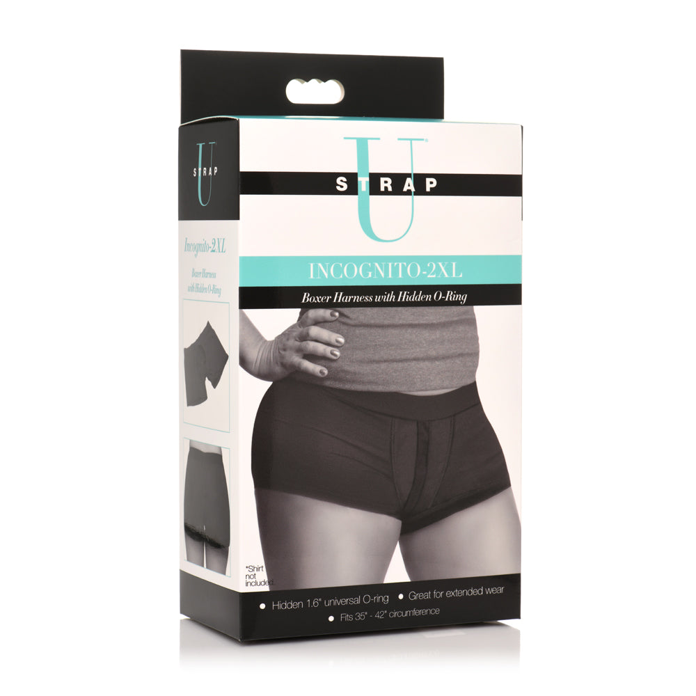 Strap U Incognito Boxer Style Harness W/ Hidden O-Ring 2Xl | 848518051479 | Discreet Personal Wellness