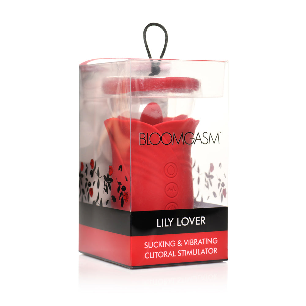 Bloomgasm Lily Lover Sucking & Vibrating Clitoral Stimulator | 848518052537 | Discreet Personal Wellness