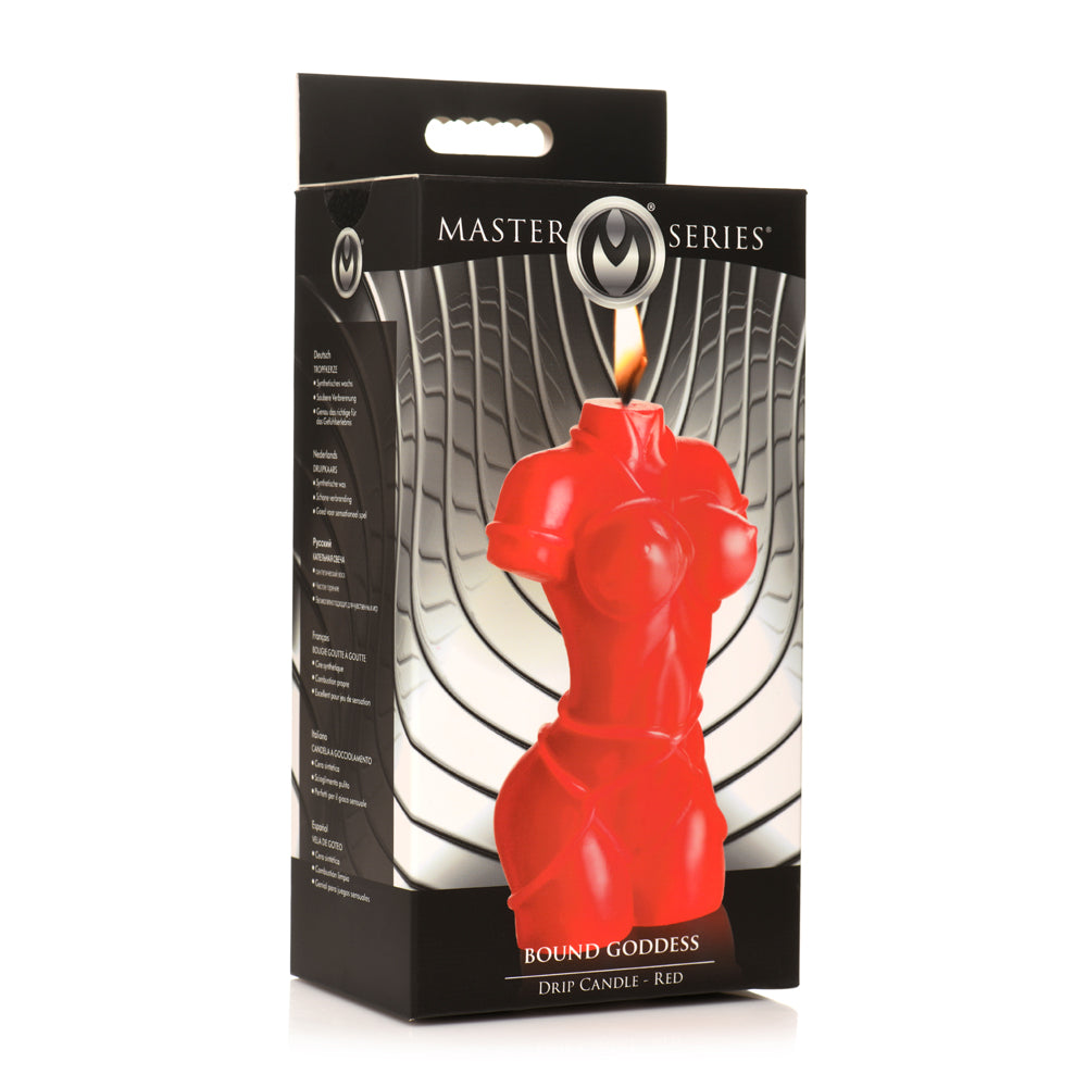 Master Series Bound Goddess Drip Candle Red | 848518053077 | Discreet Personal Wellness