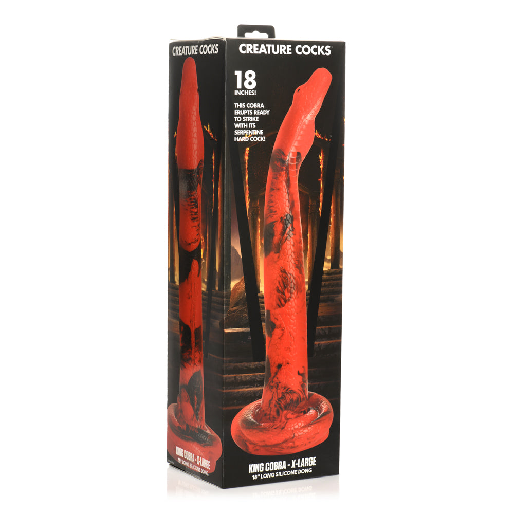 Creature Penis King Cobra X-Large 18" Long Silicone Penis | 848518053091 | Discreet Personal Wellness