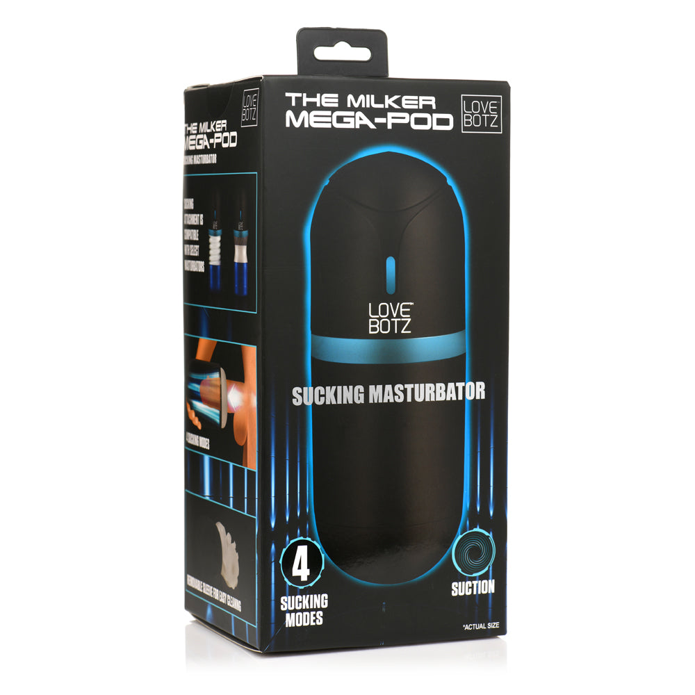 Lovebotz The Milker Mega-Pod Sucking Masturbator | 848518053565 | Discreet Personal Wellness