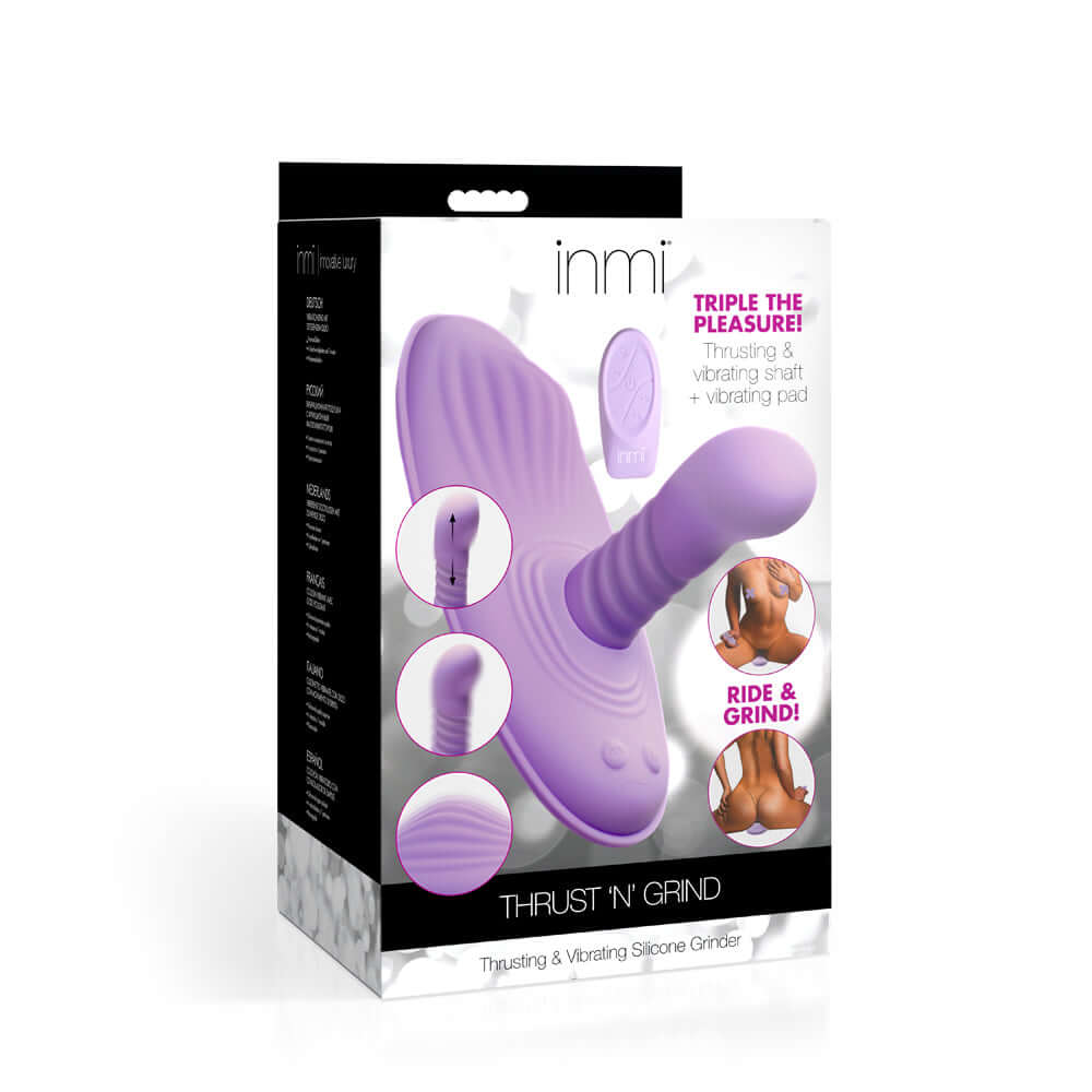 Inmi Thrust 'N' Grind Thrusting & Vibrating Silicone Grinder | 848518053831 | Discreet Personal Wellness