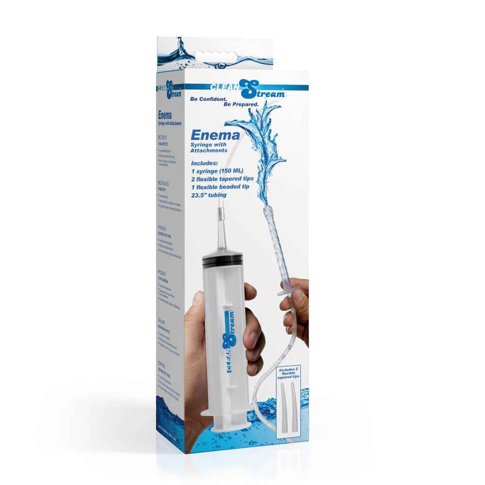 Cleanstream Enema Syringe W/ Attachments | 848518054012 | Discreet Personal Wellness