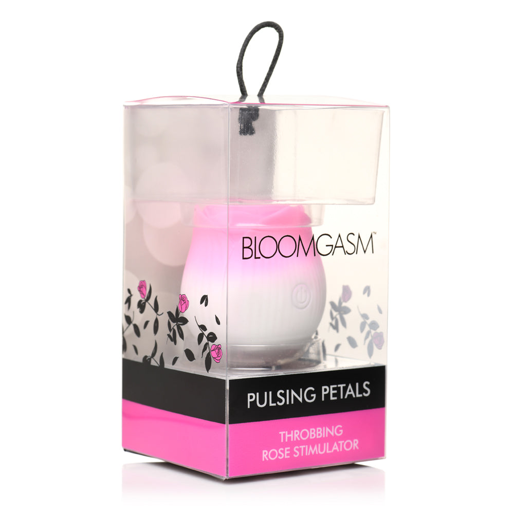Bloomgasm Pulsing Petals Throbbing Rose Stimulator Pink | 848518054425 | Discreet Personal Wellness
