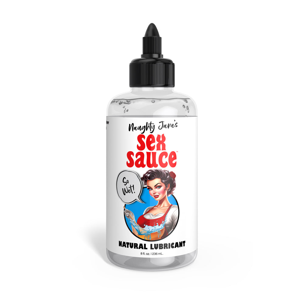 Naughty Jane's Sauce Natural Lubricant 8 oz. | 848518054524 | Discreet Personal Wellness