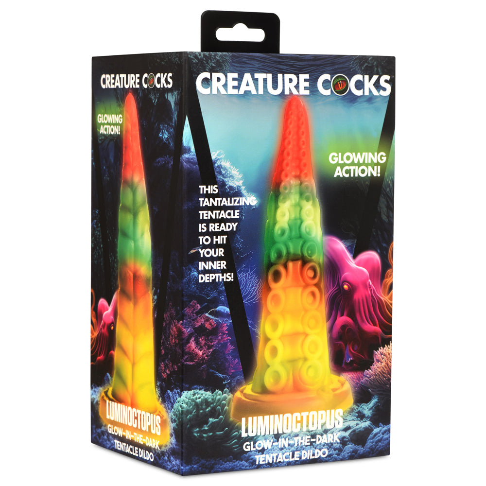 Creature Penis Luminoctopus Glow-In-The-Dark Tentacle Dildo | 848518055262 | Discreet Personal Wellness