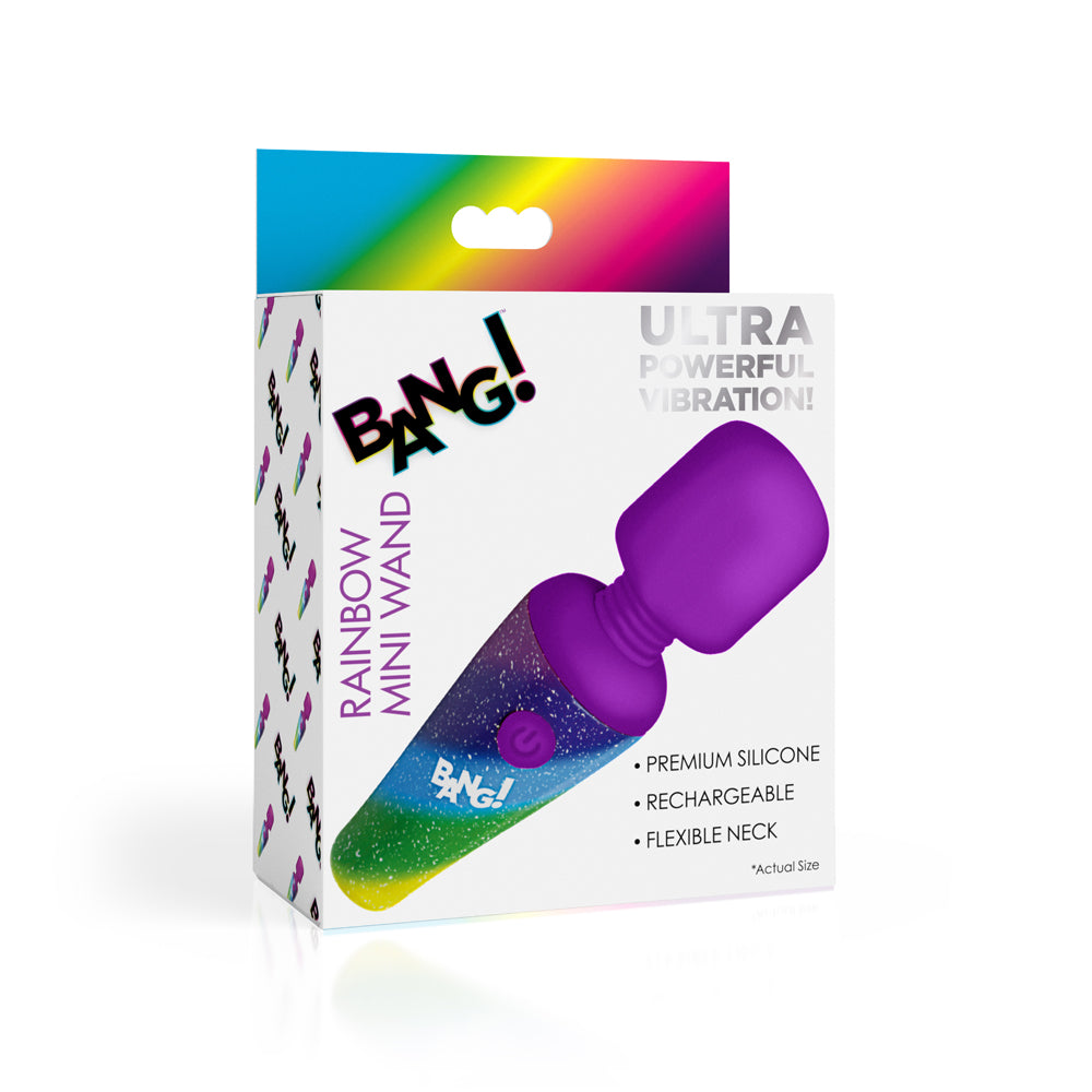 Bang! Rainbow Mini Wand | 848518056023 | Discreet Personal Wellness