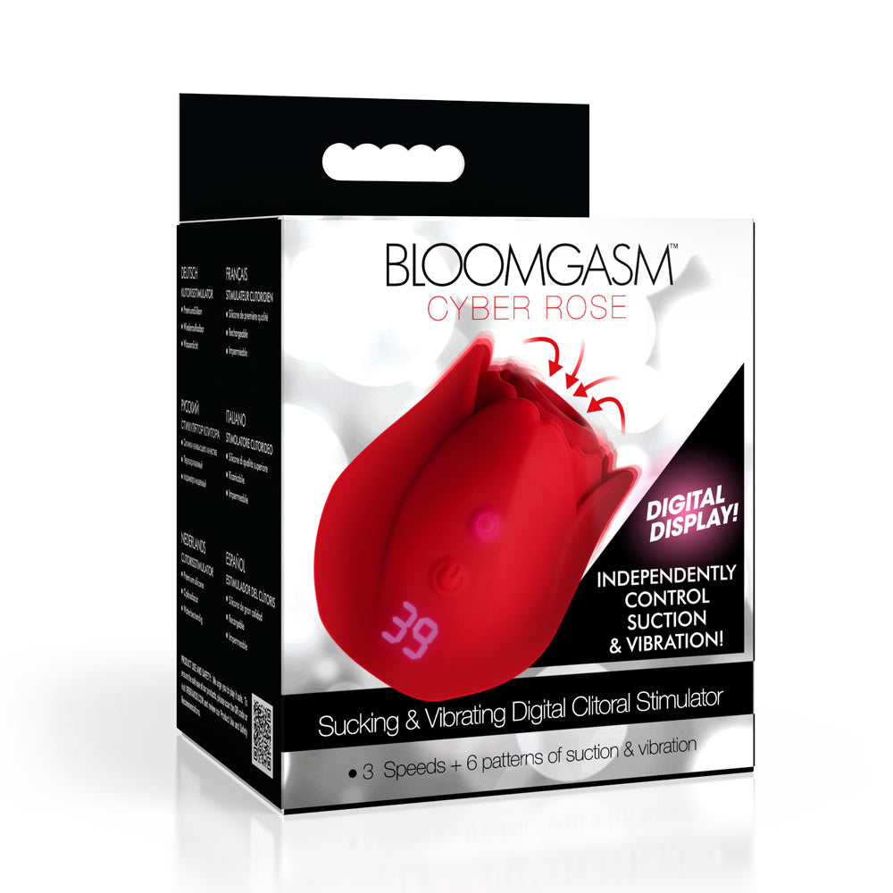 Bloomgasm Cyber Rose 9X Sucking & Vibrating Digital Clitoral Stimulator | 848518056238 | Discreet Personal Wellness