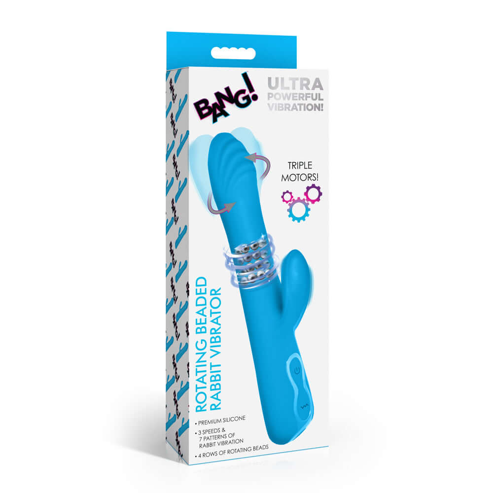 Bang! Rotating Beaded Rabbit Vibrator | 848518057013 | Discreet Personal Wellness