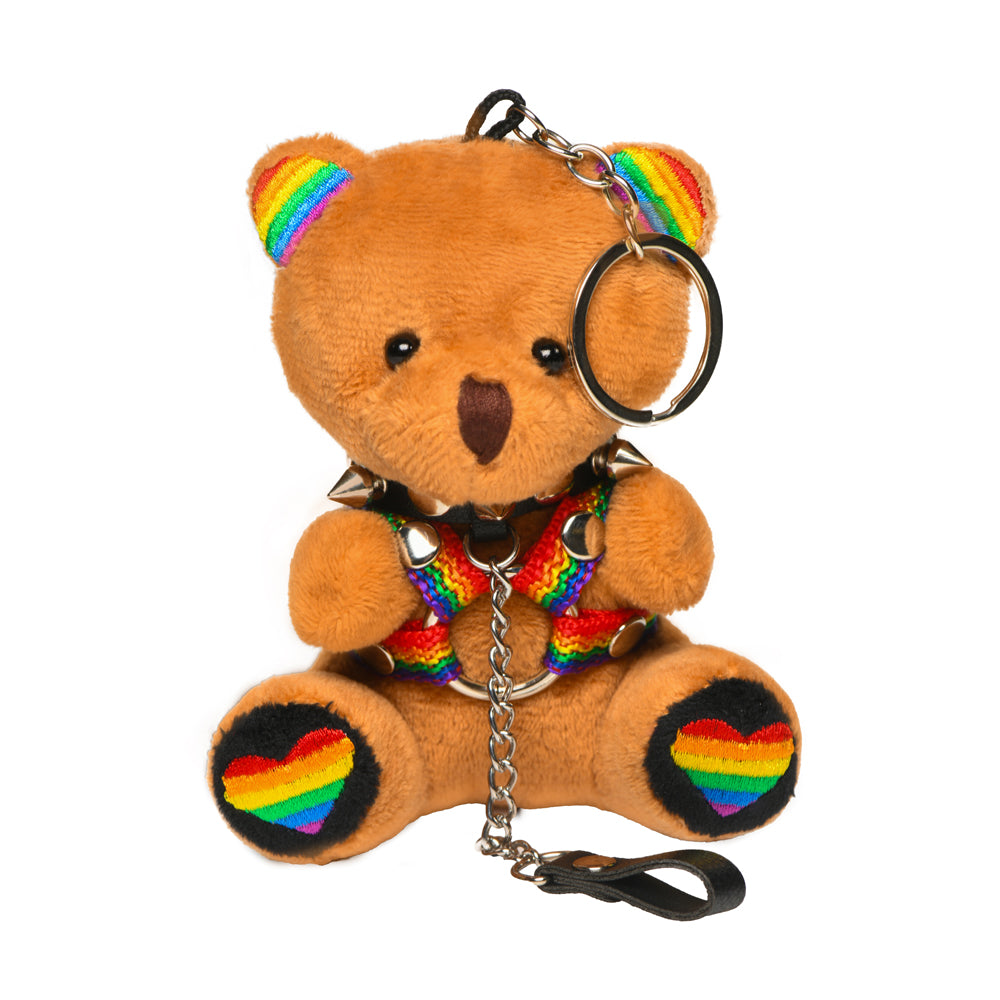 Master Series Pride Bear Keychain | 848518057556 | Discreet Personal Wellness
