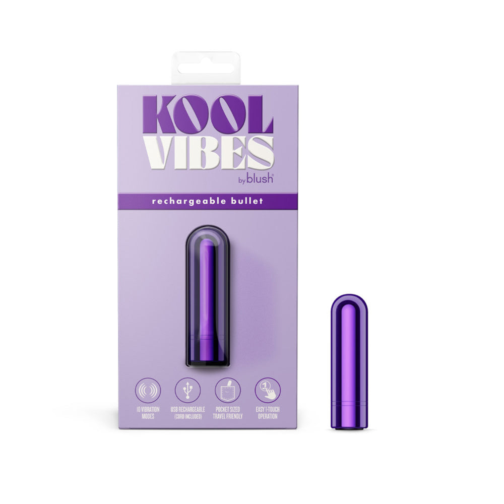 Kool Vibes Rechargeable Mini Bullet Grape | 850002870527 | Discreet Personal Wellness