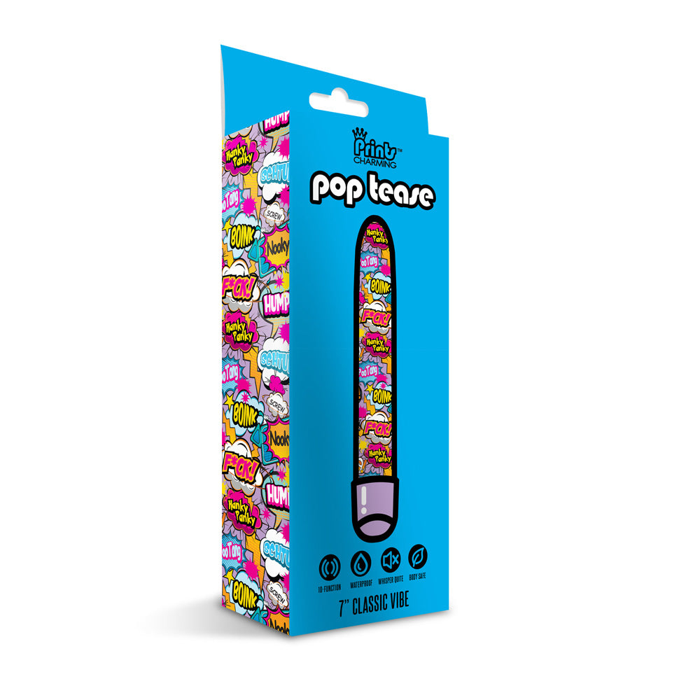 Prints Charming Pop Tease 7" F*Ck Purple | 850010096148 | Discreet Personal Wellness
