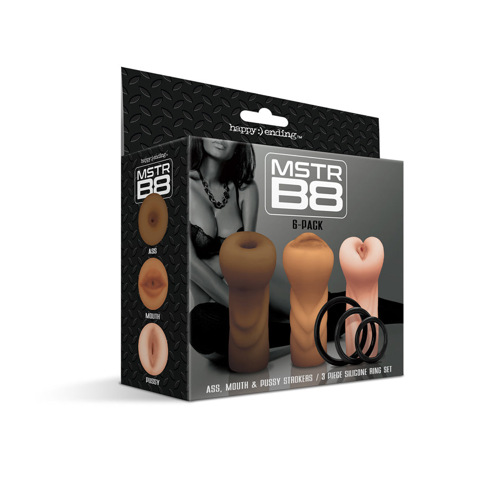 Happy :) Ending Mstr B8 Six Pack | 850010096605 | Discreet Personal Wellness