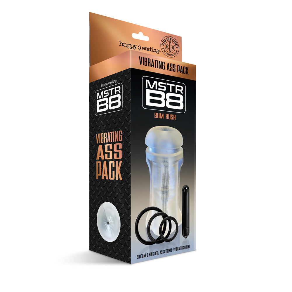 Happy :) Ending Mstr B8 Vibrating Ass Pack | 850010096636 | Discreet Personal Wellness