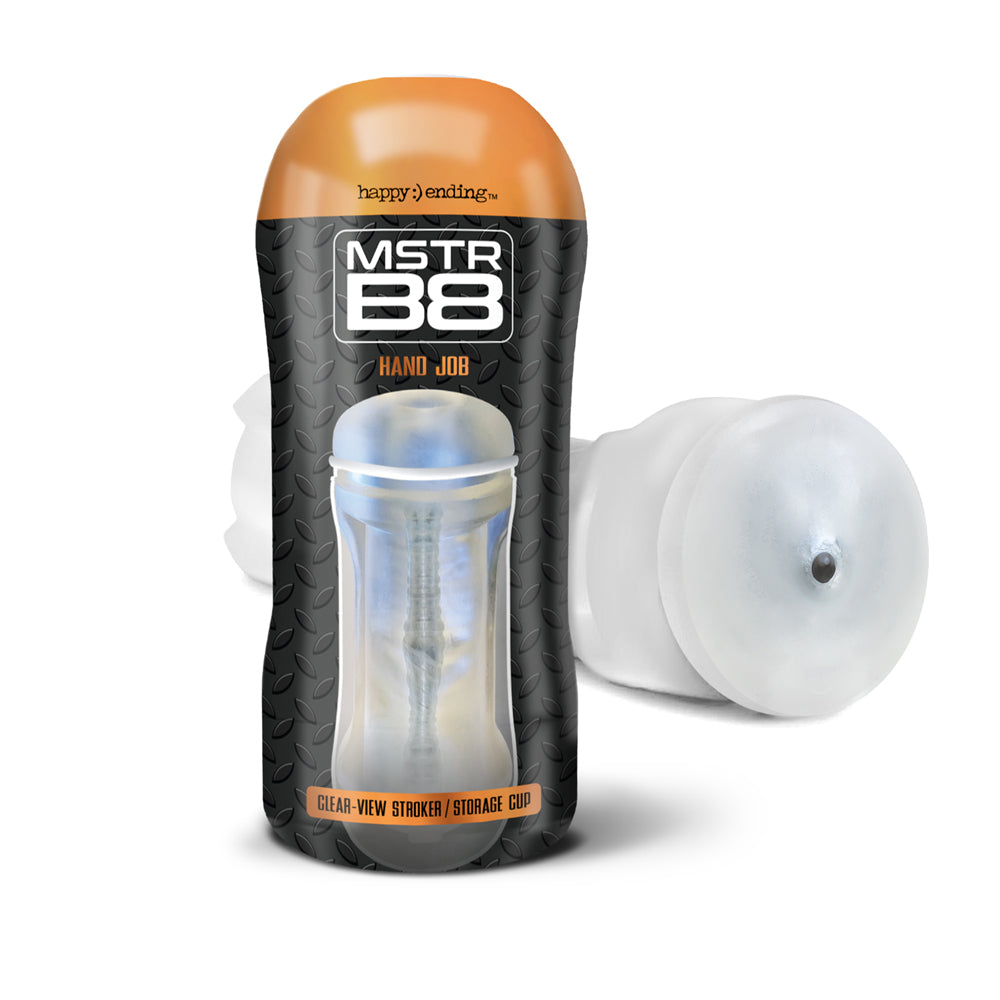 Mstr B8 In The Clear-View Stroker Cup Hand Job | 850010096681 | Discreet Personal Wellness