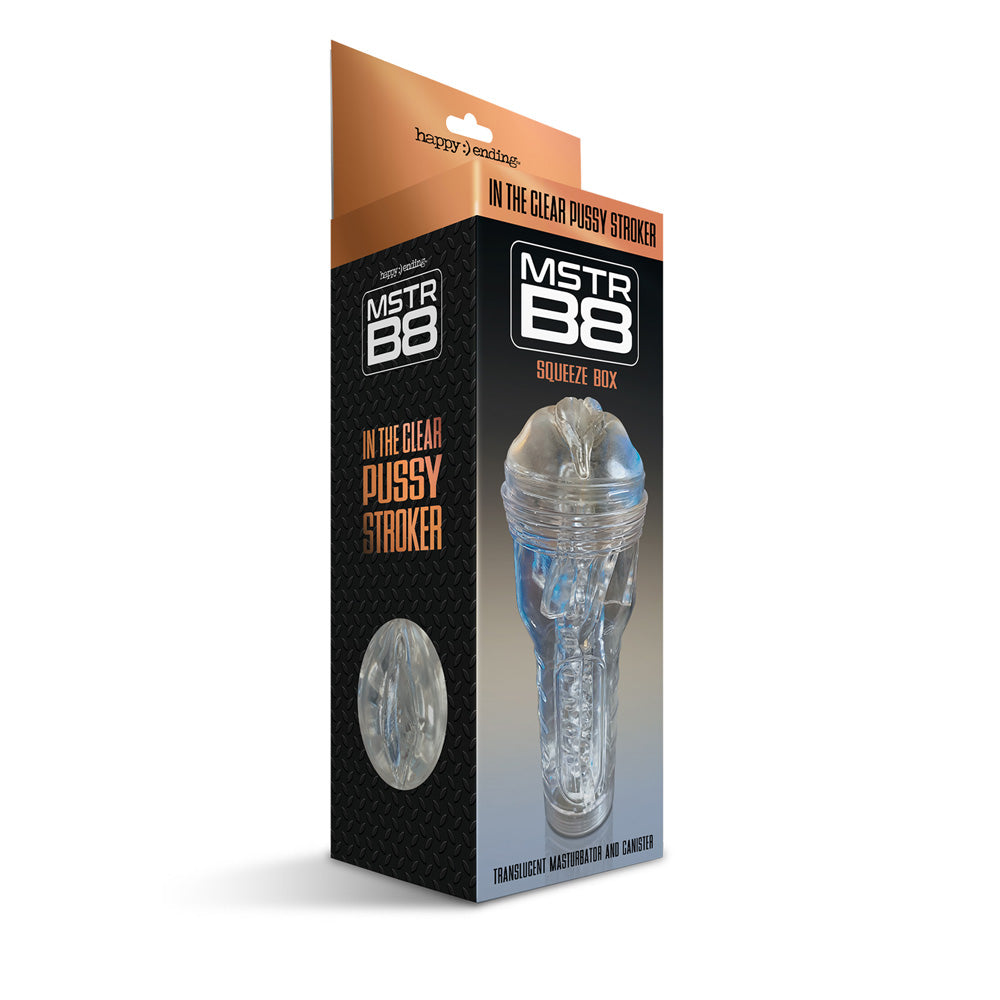 Happy :) Ending Mstr B8 In The Clear Vagina Stroker | 850010096698 | Discreet Personal Wellness