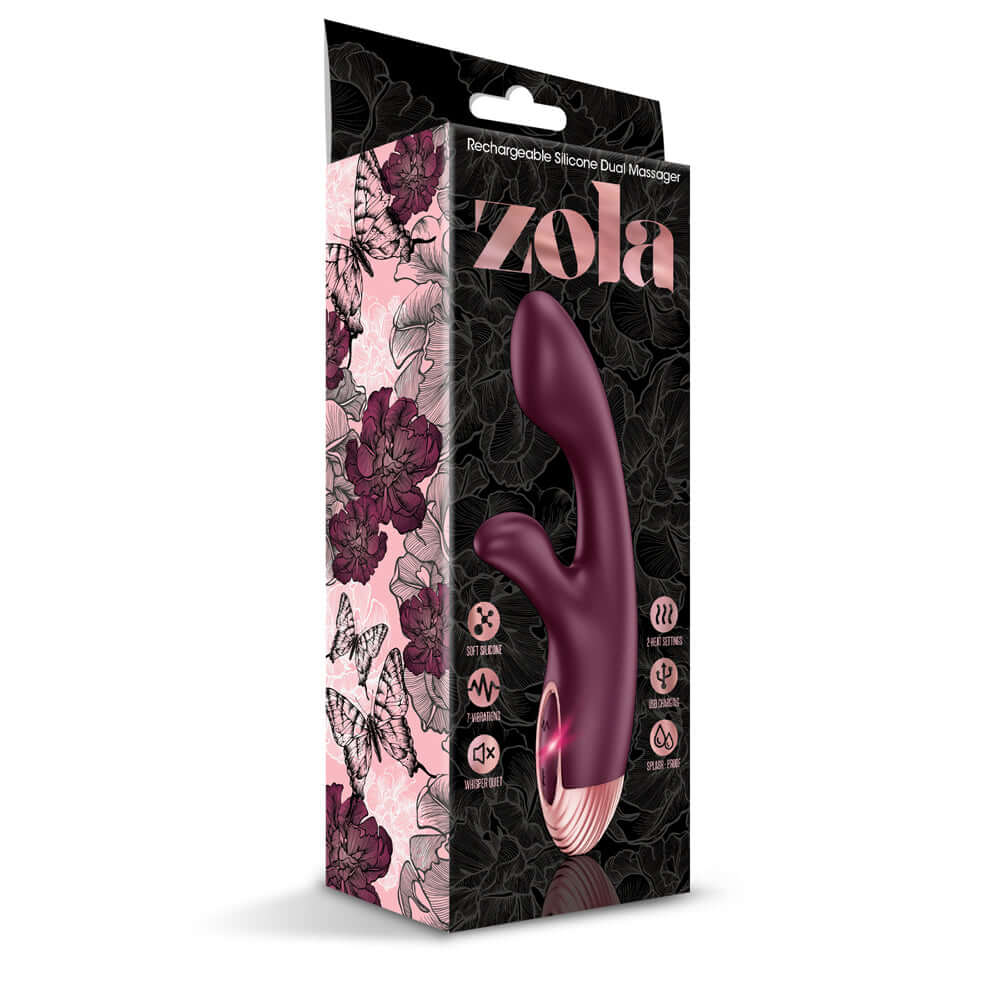 Zola Rechargeable Silicone Dual Warming Massager | 850010096858 | Discreet Personal Wellness